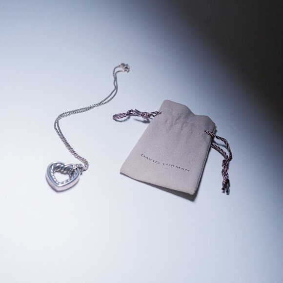 David Yurman Cable Heart Necklace - Picture 8 of 8